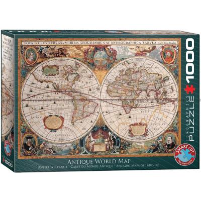 Antik världskarta: 1630, 1000 bitar