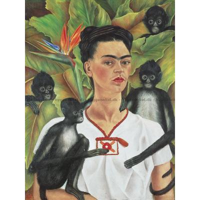Frida Kahlo - Självporträtt, 1000 bitar