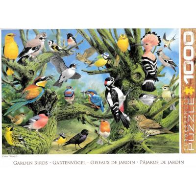 Francis: Trädgårdens fåglar, 1000 bitar