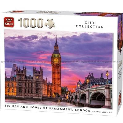 Big Ben och Houses of Parliament, London, 1000 bitar