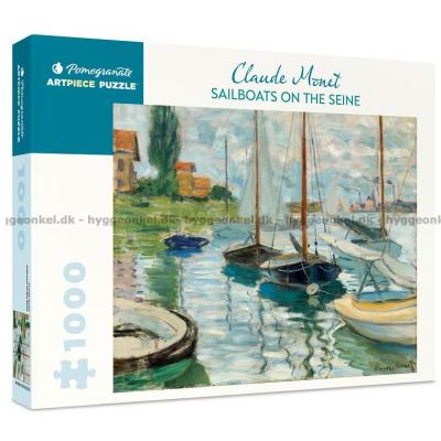 Monet: På segeltur på Seine, 1000 bitar