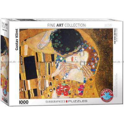 Klimt: Kyssen (Detalj) - Konst, 1000 bitar