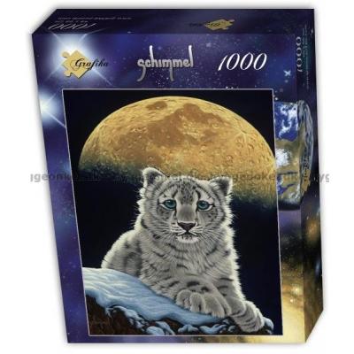Schimmel: Leopard i månsken, 1000 bitar