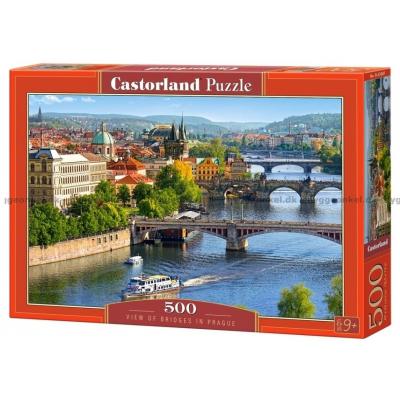 Prag: Utsikt över broarna, 500 bitar
