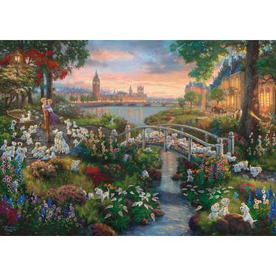Bild av Disney: Kinkade - 101 dalmatiner, 1000 bitar