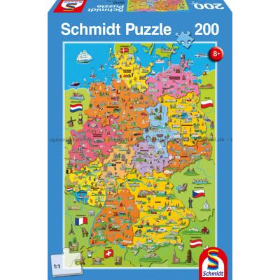 Karta över Tyskland, 200 bitar