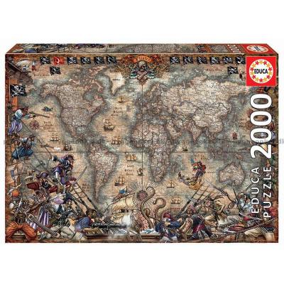 Zigic: En pirats världskarta, 2000 bitar