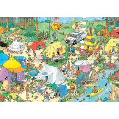 Bild av Camping i skogen, 1000 bitar