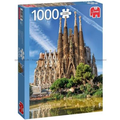 Utsikt över Sagrada Familia, Barcelona, 1000 bitar