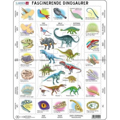 Dinosaurier - danska - Rampussel, 35 bitar
