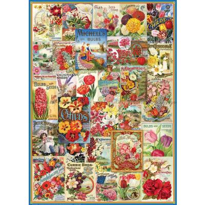 Bild av Blommor: Collage, 1000 bitar