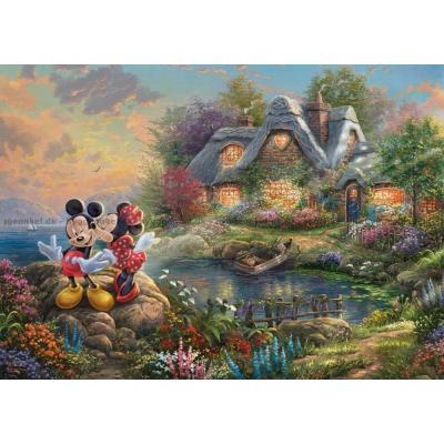 Bild av Disney: Kinkade - Musse och Mimmi Pigg, 1000 bitar