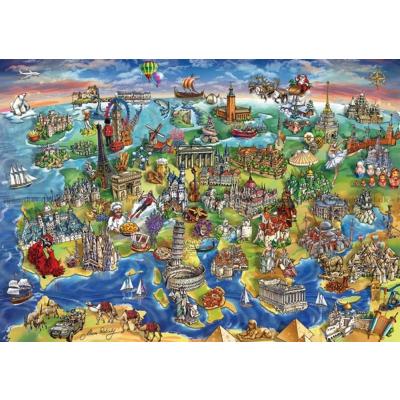 Bild av Rabinky: Europa, 1500 bitar