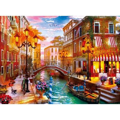 Bild av Davison: Solnedgång over Venedig, 500 bitar