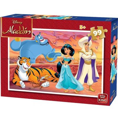 Disney: Aladdin och Jasmine vid slottet, 99 bitar