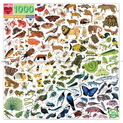 Färgglada djurvärld, 1000 bitar