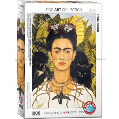 Frida Kahlo: Självporträtt med halsbandet, 1000 bitar