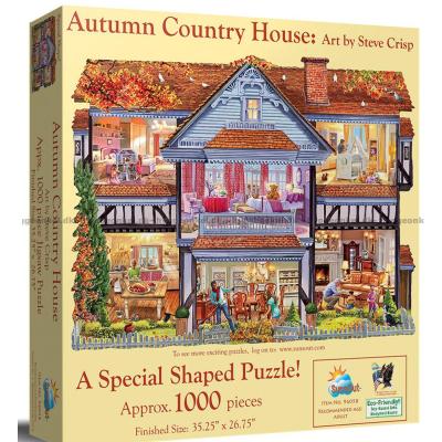 Crisp: Huset i höstfärger - Format motiv, 1000 bitar