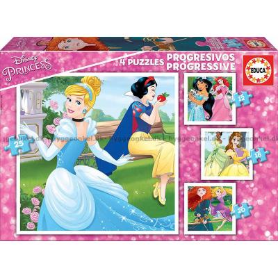 Disney prinsessor: I trädgården, 4 i 1, 12 bitar