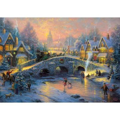 Bild av Kinkade: Julstämning, 1000 bitar