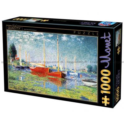Monet: Red Boats at Argenteuil, 1000 bitar