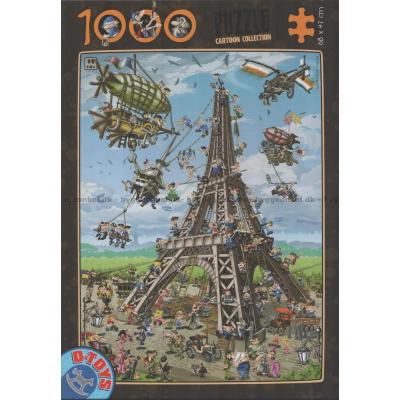 Ritad serie: Eiffeltornet, 1000 bitar