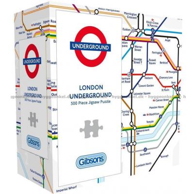 Bild av London Underground karta, 500 bitar