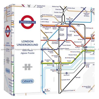 Bild av London Underground karta, 1000 bitar