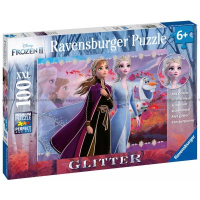 Disney: Frost 2 - Med glittereffekt, 100 bitar