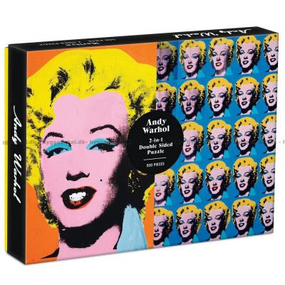 Warhol: Marilyn - Dubbelsidig, 500 bitar