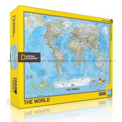 National Geographic: Världskarta, 1000 bitar