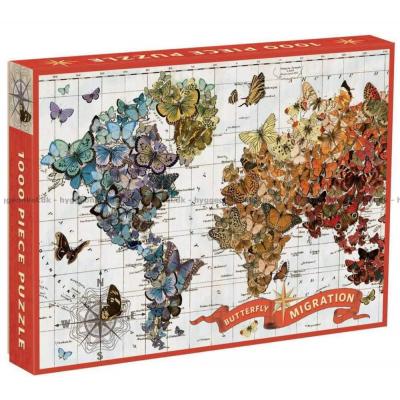 Gold: Världens fjärilar, 1000 bitar