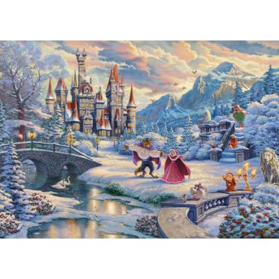 Bild av Disney: Kinkade - Skönheten och odjuret - vinter, 1000 bitar