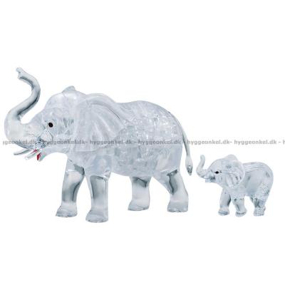 3D: Elefantfamilj, 46 bitar