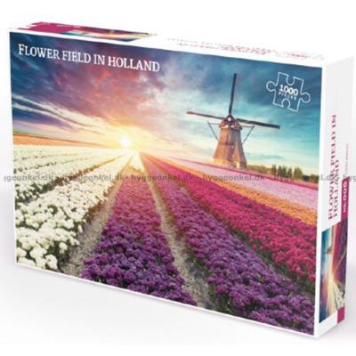 Blommor fält - Holland, 1000 bitar
