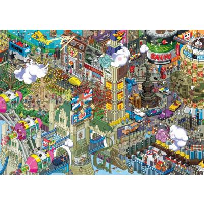 Bild av eBoy: Pixorama - London, 1000 bitar