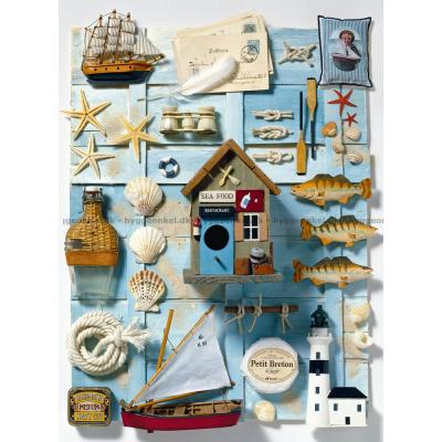 Bild av Collage: Vid havet, 500 bitar