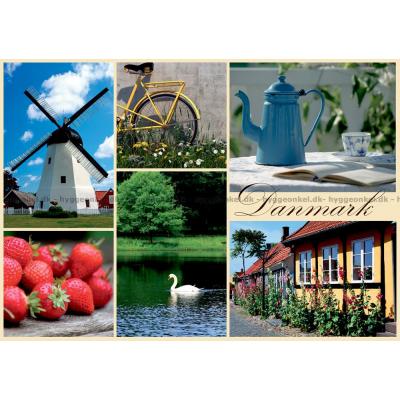 Bild av Danmark, 1000 bitar