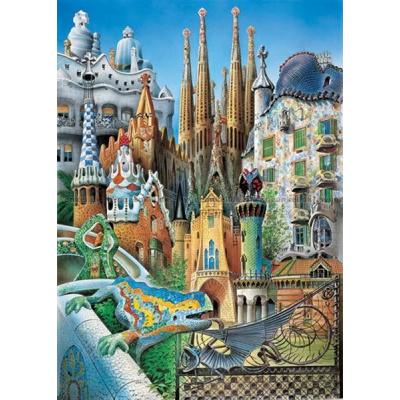 Bild av Gaudi: Collage - Miniatyr, 1000 bitar