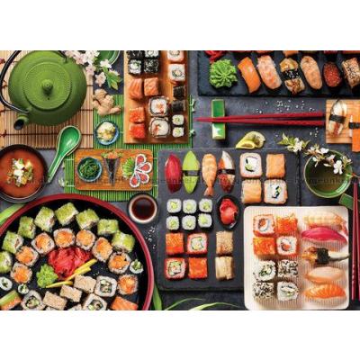 Bild av Bordet är dekt: Sushi - Japan, 1000 bitar