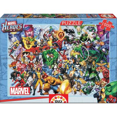 Marvel: Hjältarna - Kollage, 1000 bitar