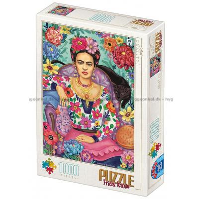 Frida Kahlo: Bland blommor, 1000 bitar