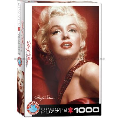 Marilyn Monroe: Rött porträtt, 1000 bitar