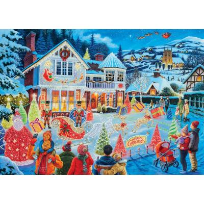 Bild av Trower: Huset vid juletid, 1000 bitar