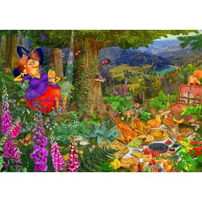 Bild av Ruyer: Hexen har picknick, 1500 bitar