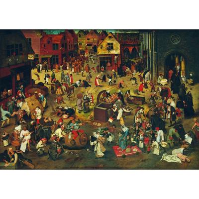 Bild av Brueghel: The Fight Between Carnival and Lent, 1000 bitar