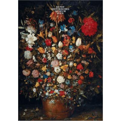 Bild av Brueghel: Flowers in a wooden vessel - Art, 1000 bitar