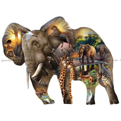 Fisher: Elefant - Format motiv, 1000 bitar