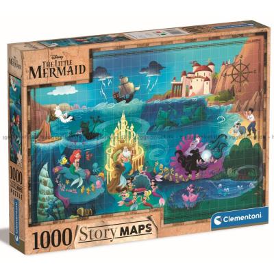 Disney: Den lilla sjöjungfrun - Karta, 1000 bitar