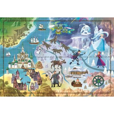 Bild av Disney: Frost - Karta, 1000 bitar